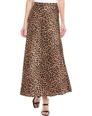 Anne Klein Bias Flare Skirt - Brown