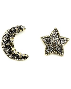 Eye Candy LA Celestial Star & Moon Earrings - Metallic