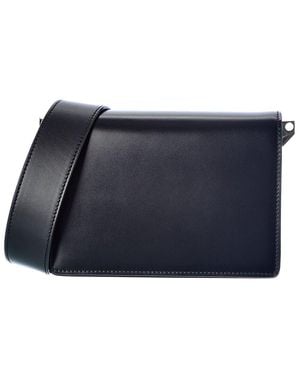 Valextra Swing Small Leather & Suede Shoulder Bag - Blue
