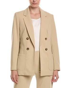 Anne Klein Faux Double Breasted Jacket - Natural