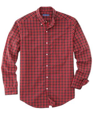 J.McLaughlin Collis Woven Shirt - Red