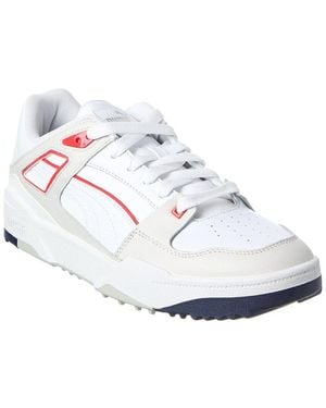 PUMA Slipstream Canvas & Leather Sneaker - White