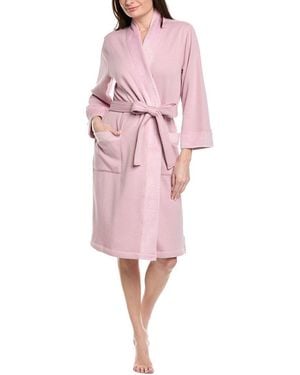 NATORI EDIT Nova Brushed Knit Robe - Pink