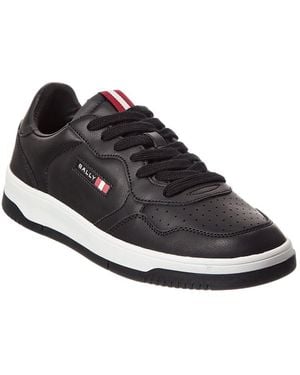 Bally Jaren Leather Trainer - Black