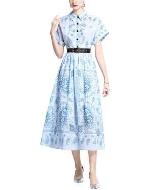 DZA Midi Dress - Blue