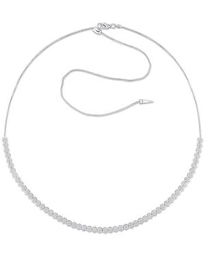 Diamond Select Cuts 14K 2.99 Ct. Tw. Diamond Tennis Necklace - Metallic