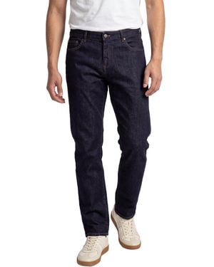 Canali Dark Wash Straight Cut Jean - Blue