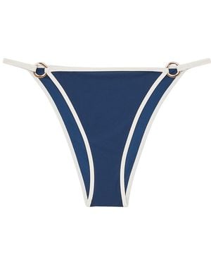 Reiss Bianca Contrast Trim Fixed Swimsuit - Blue