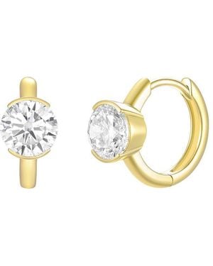 Kai Fine Jewelry 14K 2.00 Ct. Tw. Lab-Grown Diamond Hoop Earrings - Metallic