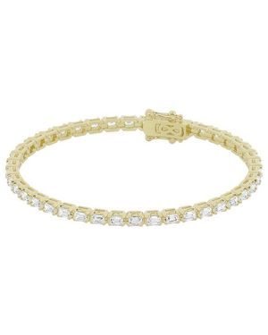 Lab Grown Diamonds 14K 3.00 Ct. Tw. Lab Grown Diamond Tennis Bracelet - Metallic