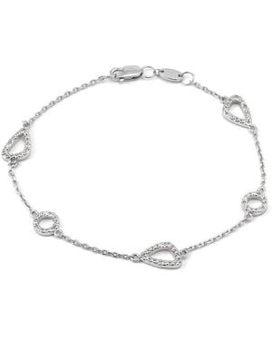 Diamond Select Cuts 0.06 Ct. Tw. Diamond Bracelet - White