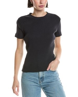 Vince Ribbed Top - Black