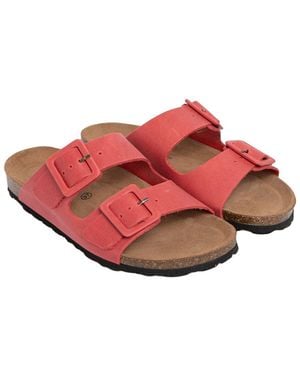 Menina Step Bimini Leather Slipper - Red