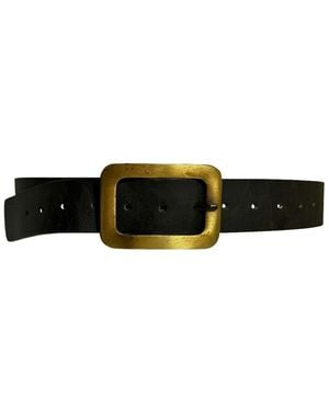 Ada Alex Leather Belt - Black