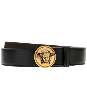 Versace Leather Belt - Black