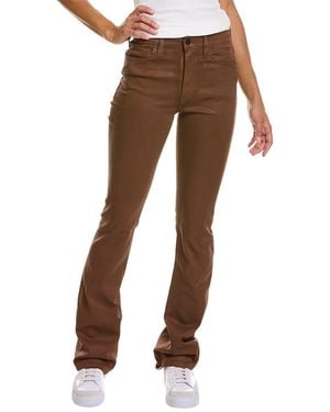 Hudson Jeans Barbara High-rise Coated Tortoise Shell Bootcut Jean - Brown