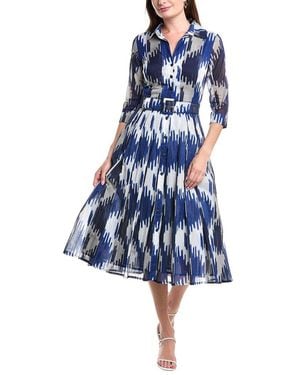 Samantha Sung Audrey Shirtdress - Blue