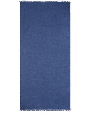 Brioni Silk-Blend Scarf - Blue