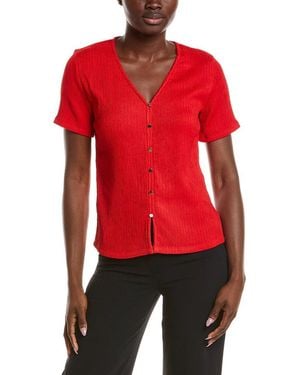 Anne Klein Crinkle Top - Red