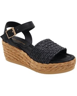 Andre Assous Carissa Leather Espadrille - Blue