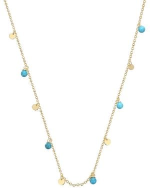 Rachel Glauber 14K Plated Charm Necklace - Metallic