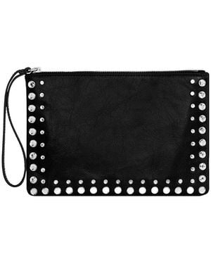 Rebecca Minkoff Regal Leather Wristlet - Black