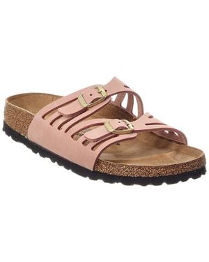 Birkenstock Granada Strappy Leather Sandal - Pink