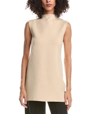 Lafayette 148 New York Petite Side Slit Knit Tunic - Natural