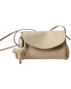 Adele Berto Leather Crossbody - Natural