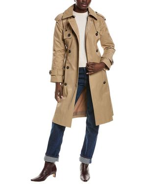 London Fog Long Trench Coat - Natural