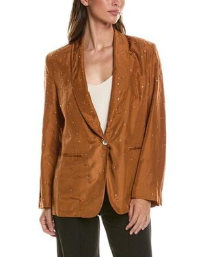 forte_forte Silk Jacket - Brown