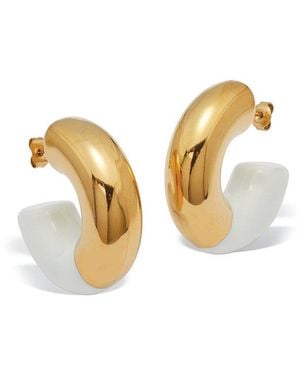 Palmbeach Jewelry Plated Stainless Steel Earring - Metallic