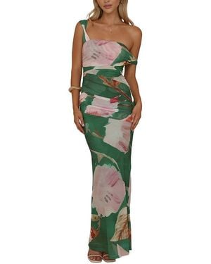 DELI S Printed Maxi Dress - Green
