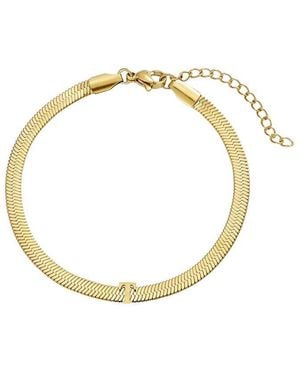 Adornia 18K Plated Stainless Steel Bracelet - Metallic