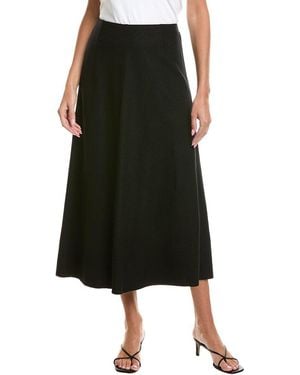 Eileen Fisher Wool Flare Skirt - Black