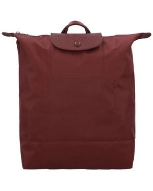 Longchamp Le Pliage One Medium Backpack - Red