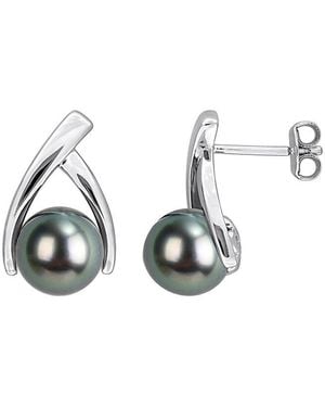 Rina Limor Pearl 8-8.5Mm Pearl Earrings - Metallic