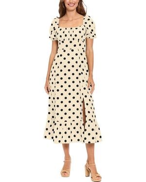 London Times Midi Dress - White