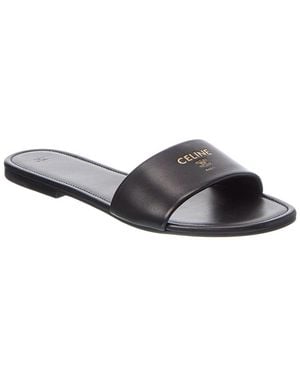 Celine Coast Leather Mule - Black