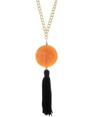 Kenneth Jay Lane 18k Plated Pendant Necklace - Multicolour