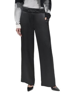 DKNY Dress Wide Leg Pant - Black