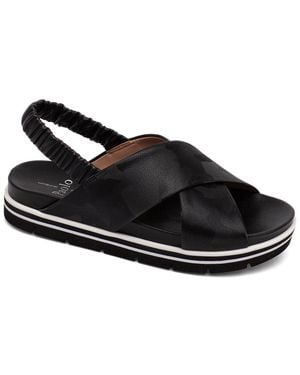 Linea Paolo Rhea-L Leather Sandal - Black