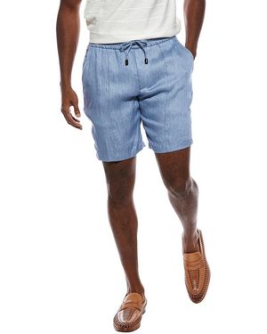 Isaia Linen Short - Blue