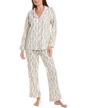 Bedhead 2Pc Long Pyjama Set - White
