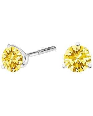 Haus of Brilliance 14K 1.00 Ct. Tw. Lab-Grown Diamond Stud Earrings - Yellow