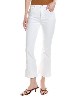 7 For All Mankind High-Waist Casablanca Slim Kick Jean - White