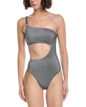 Vitamin A Cosmo One-Shoulder One-Piece - Grey