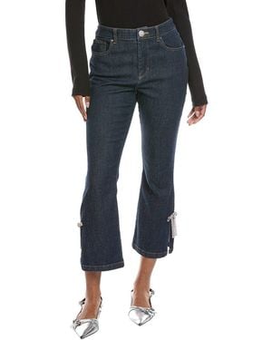 Cece Cropped Flare Jean - Blue