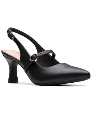 Clarks Kataleyna Ruby Leather Pump - Black