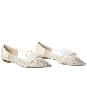 Jimmy Choo Gala Mesh Flat (Authentic Pre-Owned) - White
